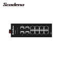 Switches gerenciados PoE de 8 portas Din-rail 4 * 2,5G Fiber Gigabit 8 portas